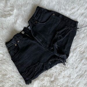 Zara high rise shorts